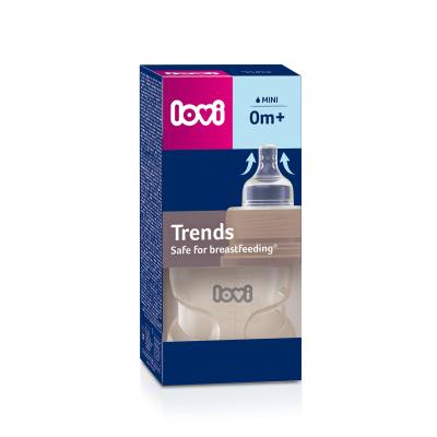 LOVI Trends Bottle 0m+ Beige Babyflasche für Kinder 120 ml