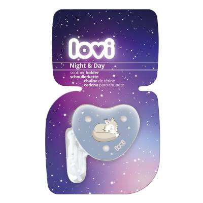 LOVI Night &amp; Day Soother Holder Boy Schnullerclip für Kinder 1 St.