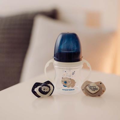 Canpol babies Sleepy Koala Easy Start Anti-Colic Bottle Blue 3m+ Babyflasche für Kinder 240 ml