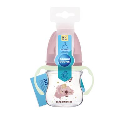 Canpol babies Sleepy Koala Easy Start Anti-Colic Bottle Pink 0m+ Babyflasche für Kinder 120 ml