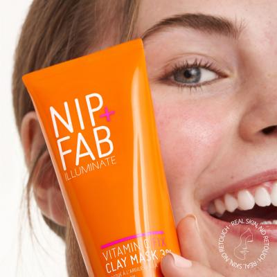 NIP+FAB Illuminate Vitamin C Fix Clay Mask 3% Gesichtsmaske für Frauen 75 ml