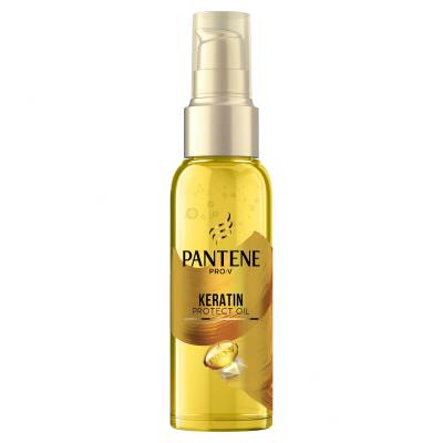 Pantene PRO-V Your Golden Me Time Kit Geschenkset Shampoo Intensive Repair 250 ml + Conditioner Intensive Repair 200 ml + Haaröl Keratin Protect Oil 100 ml + Intensive Haarpflege Serum Shots Intensive Repair 3x15 ml + Kosmetiktasche