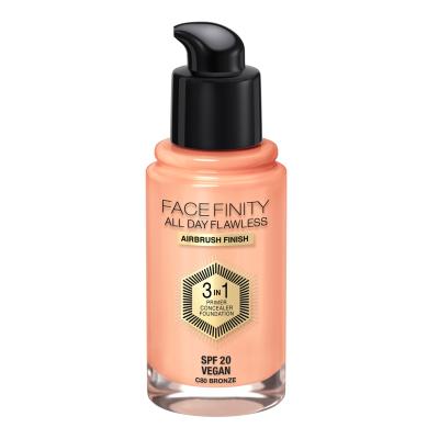 Max Factor Facefinity All Day Flawless SPF20 Foundation für Frauen 30 ml Farbton  C80 Bronze