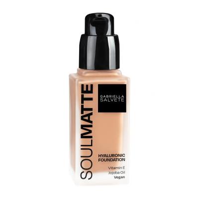 Gabriella Salvete Soulmatte Hyaluronic Foundation Foundation für Frauen 30 ml Farbton  04W Golden Sand Warm