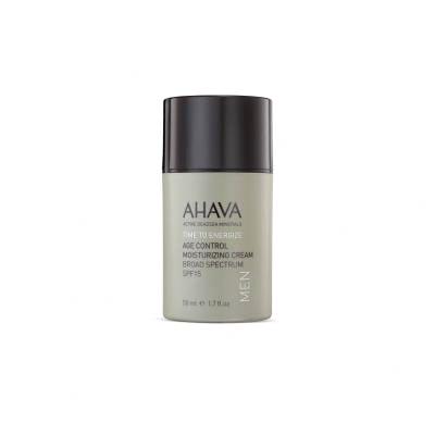 AHAVA Men Time To Energize Geschenkset Gesichtscreme Age Control Moisturizing Cream 50 ml + Duschgel Mineral Shower Gel 100 ml + Handcreme Mineral Hand Cream 100 ml + Kosmetiktasche