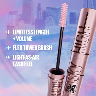 Maybelline Lash Sensational Sky High Mascara für Frauen 7,2 ml Farbton  Blue Mist