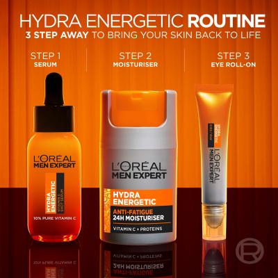 L&#039;Oréal Paris Men Expert Hydra Energetic Vitamin C Shot Serum Gesichtsserum für Herren 30 ml