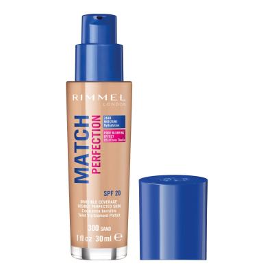 Rimmel London Match Perfection SPF20 Foundation für Frauen 30 ml Farbton  300 Sand