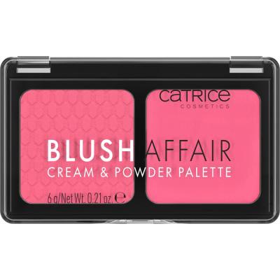 Catrice Blush Affair Cream &amp; Powder Palette Rouge für Frauen 6 g Farbton  020 Pleasing Pink