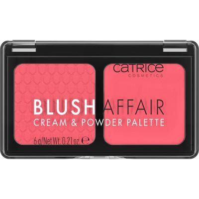 Catrice Blush Affair Cream &amp; Powder Palette Rouge für Frauen 6 g Farbton  010 Stunning Strawberry