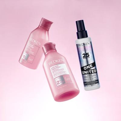 Redken Volume Injection Dream Big Geschenkset Shampoo Volumen Injektion 300 ml + Conditioner Volumen Injektion 300 ml + Haarpflege One United All-In-One Multi-Benefit-Kur 150 ml