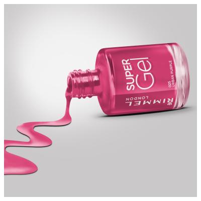 Rimmel London Super Gel STEP1 Nagellack für Frauen 12 ml Farbton  025 Urban Purple