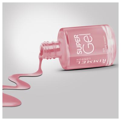 Rimmel London Super Gel STEP1 Nagellack für Frauen 12 ml Farbton  023 Grape Sorbet