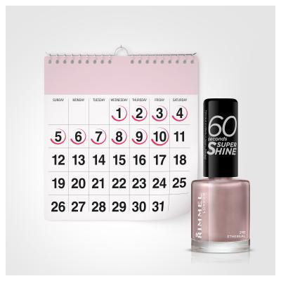 Rimmel London 60 Seconds Super Shine Nagellack für Frauen 8 ml Farbton  210 Ethereal