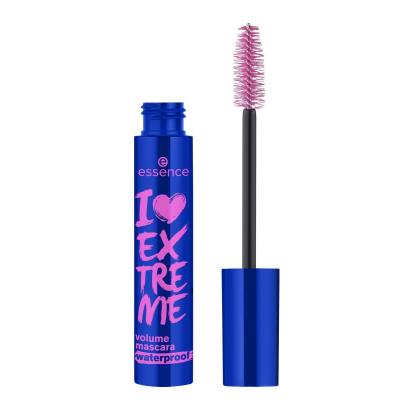 Essence I Love Extreme Volume Waterproof Mascara für Frauen 12 ml Farbton  Ultra Black