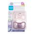 MAM Supreme Silicone Pacifier 6m+ Pink & Violet Schnuller für Kinder 2 St.