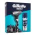 Gillette Mach3 Charcoal Geschenkset Rasierer Mach3 Charcoal 1 St. + Rasiergel Series Shave Gel Cleansing With Charcoal 200 ml