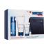 Clarins Men Hydrating Essentials Geschenkset Gesichtsbalsam Super Moisture Balm 50 ml + Reinigungsgel Active Face Wash 125 ml + Duschgel Shampoo & Shower 30 ml + Rasier- und Bartöl Shave & Beard Oil 3 ml+ Kosmetiktasche