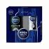 Nivea Men Active Clean Geschenkset Duschgel 250 ml + Antiperspirant Invisible For Black & White 48h 150 ml + universelle Creme 30 ml