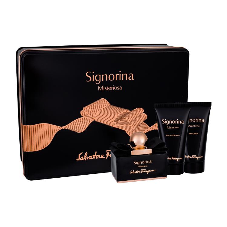 Ferragamo Signorina Misteriosa Geschenkset Edp 50 ml + Körpermilch 50 ml + Duschgel 50 ml