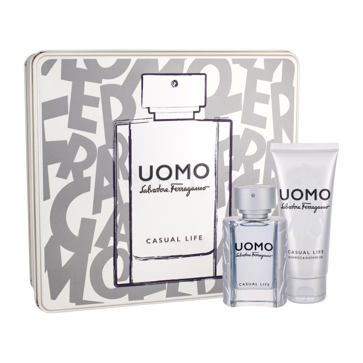 Ferragamo Uomo Casual Life Geschenkset Edt 50 ml + Duschgel 100 ml