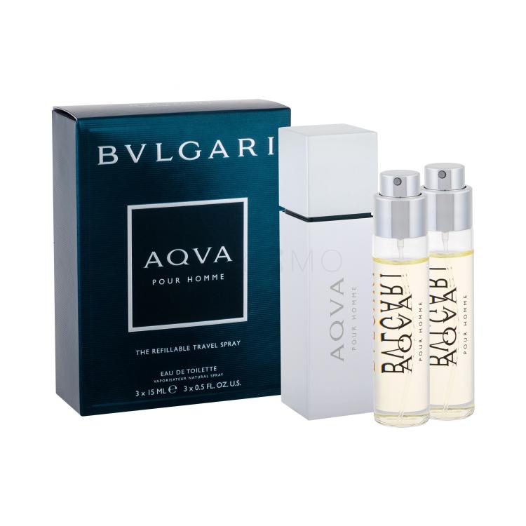 Bvlgari Aqva Pour Homme Eau de Toilette für Herren 3x15 ml