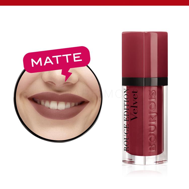 BOURJOIS Paris Rouge Edition Velvet Lippenstift für Frauen 7,7 ml Farbton  24 Dark Chérie