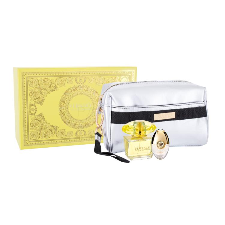 Versace Yellow Diamond Geschenkset Edt 90 ml + Edt 10 ml + Kosmetiktasche