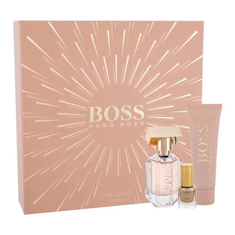 HUGO BOSS Boss The Scent 2016 Geschenkset Edp 30 ml + Körperlotion 50 ml + Nagellack Vernis á ongles 4,5 ml