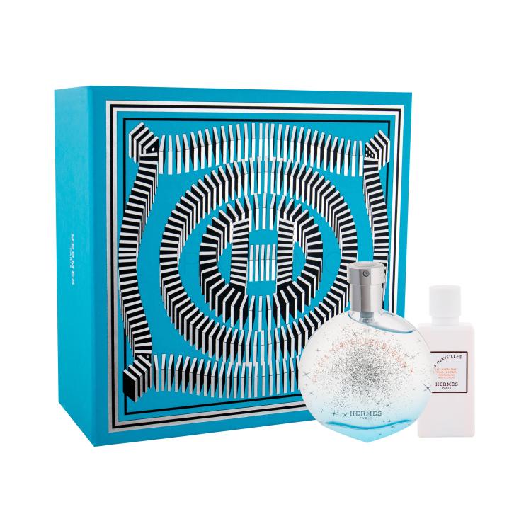 Hermes Eau Des Merveilles Bleue Geschenkset Edt 50 ml + Körperlotion 40 ml