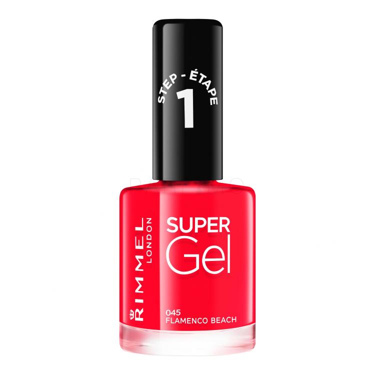 Rimmel London Super Gel STEP1 Nagellack für Frauen 12 ml Farbton  045 Flamenco Beach