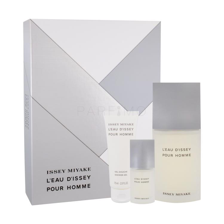 Issey Miyake L&#039;Eau D&#039;Issey Pour Homme Geschenkset Edt 125 ml + Edt 15 ml + Duschgel 75 ml