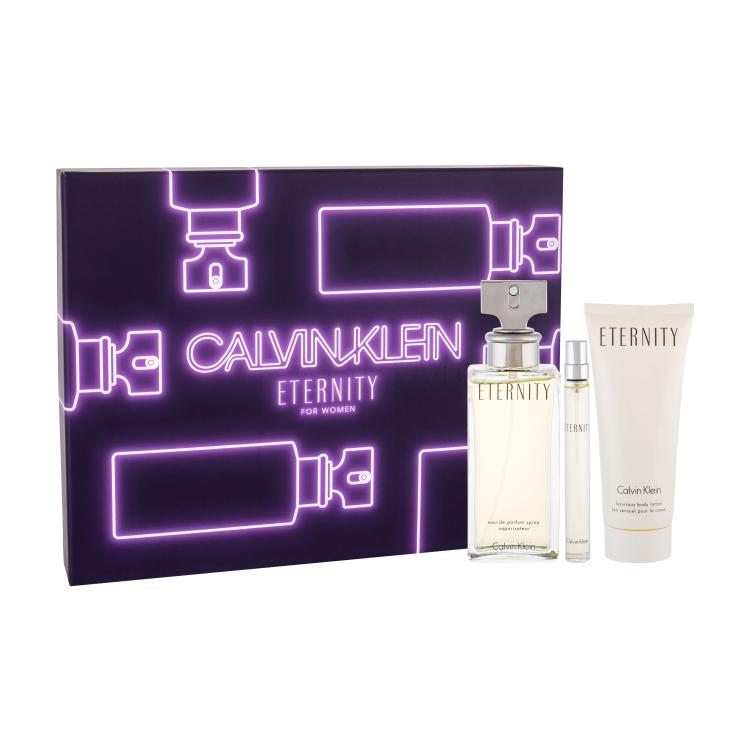 Calvin Klein Eternity SET1 Geschenkset Edp 100 ml + Körperlotion 100 ml + Edp 10 ml