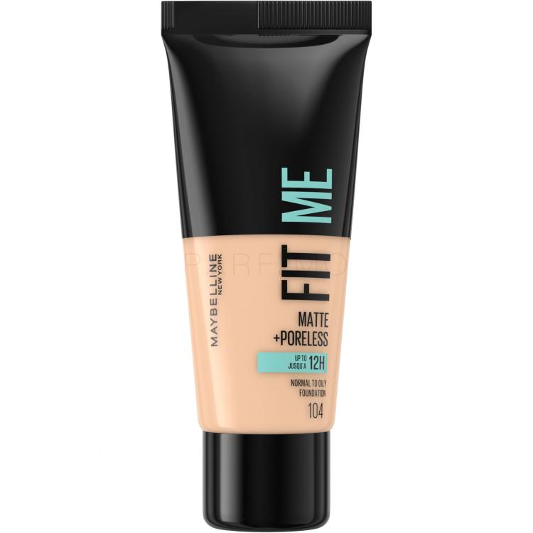 Maybelline Fit Me! Matte + Poreless Foundation für Frauen 30 ml Farbton  104 Soft Ivory