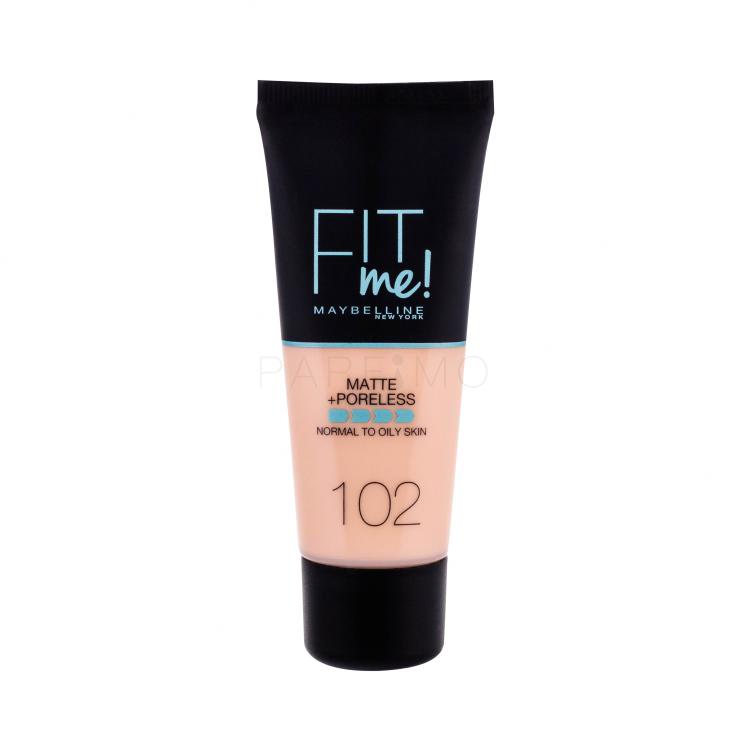 Maybelline Fit Me! Matte + Poreless Foundation für Frauen 30 ml Farbton  102 Fair Ivory