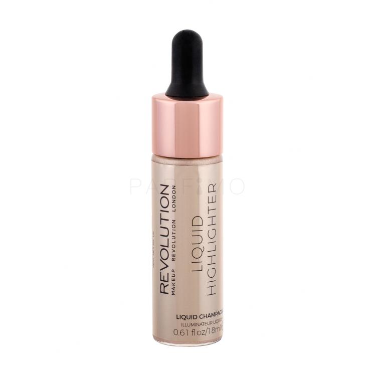 Makeup Revolution London Liquid Highlighter Highlighter für Frauen 18 ml Farbton  Champagne