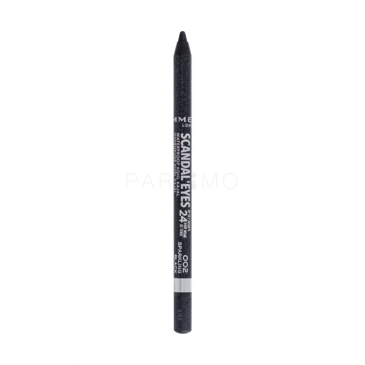 Rimmel London Scandal Eyes Kajal 24HR Kajalstift für Frauen 1,3 g Farbton  002 Sparkling Black