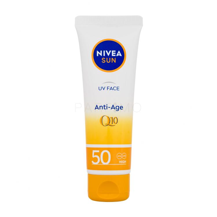 Nivea Sun UV Face Q10 Anti-Age SPF50 Sonnenschutz fürs Gesicht für Frauen 50 ml