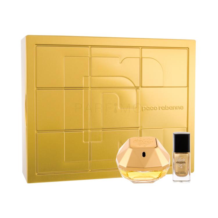 Paco Rabanne Lady Million Geschenkset Edp 50 ml + Nagellack 9 ml