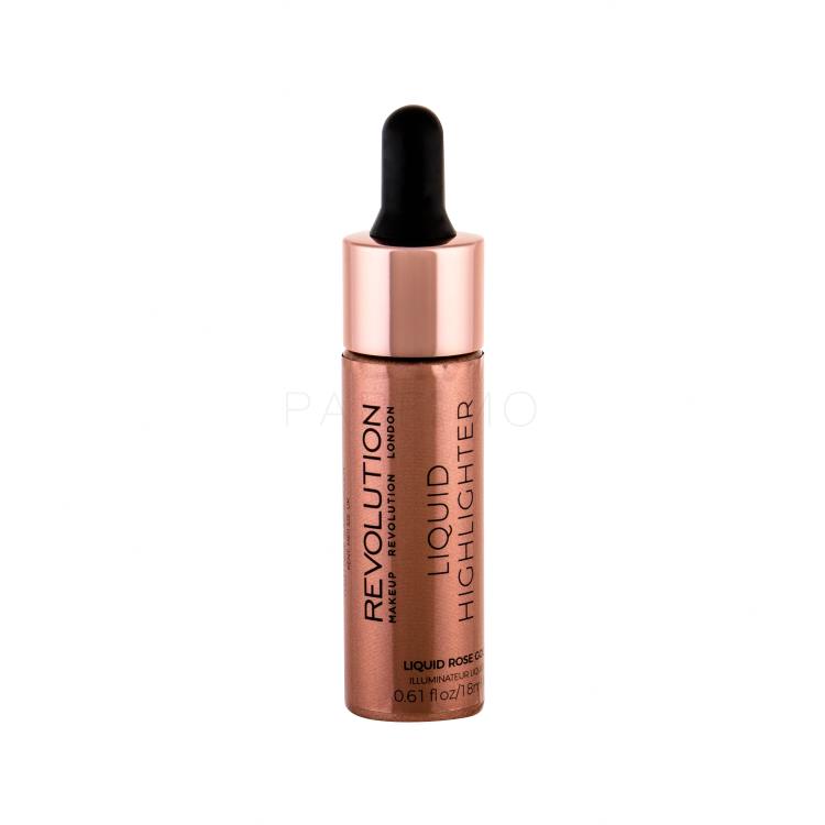 Makeup Revolution London Liquid Highlighter Highlighter für Frauen 18 ml Farbton  Rose Gold