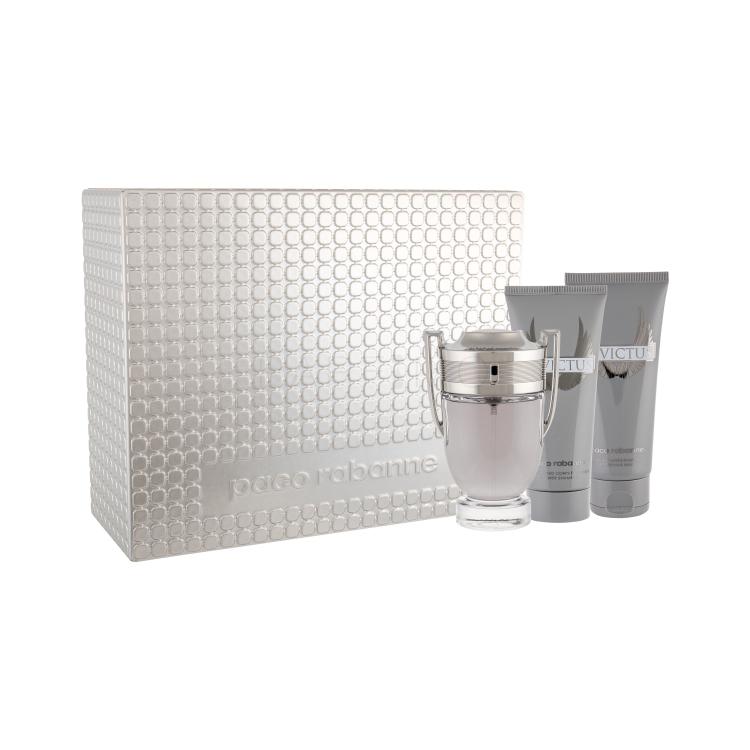 Paco Rabanne Invictus Geschenkset Edt 100 ml + Duschgel 100 ml + After Shave Balsam 100 ml