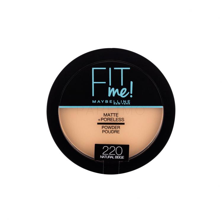 Maybelline Fit Me! Matte + Poreless Puder für Frauen 14 g Farbton  220 Natural Beige