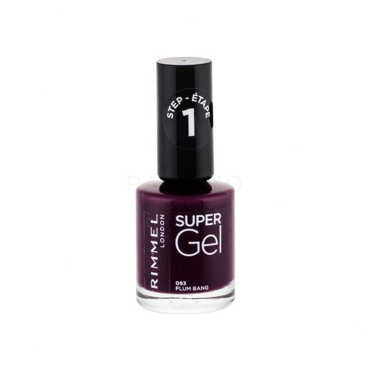 Rimmel London Super Gel STEP1 Nagellack für Frauen 12 ml Farbton  093 Plum Bang