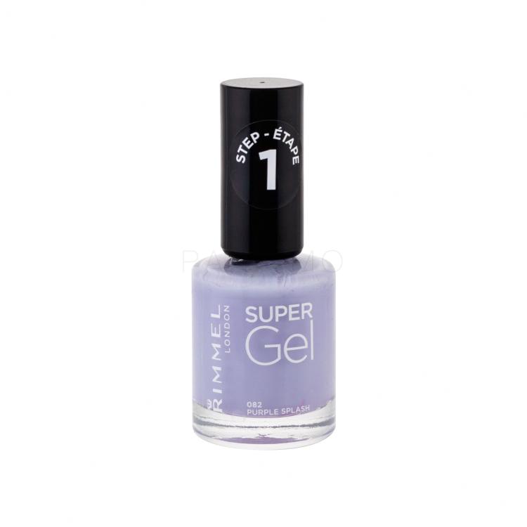 Rimmel London Super Gel STEP1 Nagellack für Frauen 12 ml Farbton  082 Purple Splash