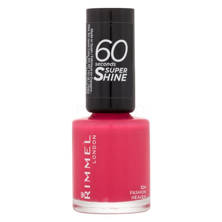 Rimmel London 60 Seconds Super Shine Nagellack für Frauen 8 ml Farbton  324 Fashion Heaven