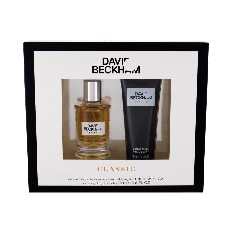 David Beckham Classic Geschenkset Edt 40 ml + Duschgel 75 ml