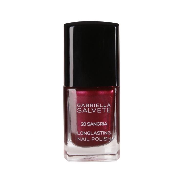 Gabriella Salvete Longlasting Enamel Nagellack für Frauen 11 ml Farbton  20 Sangria