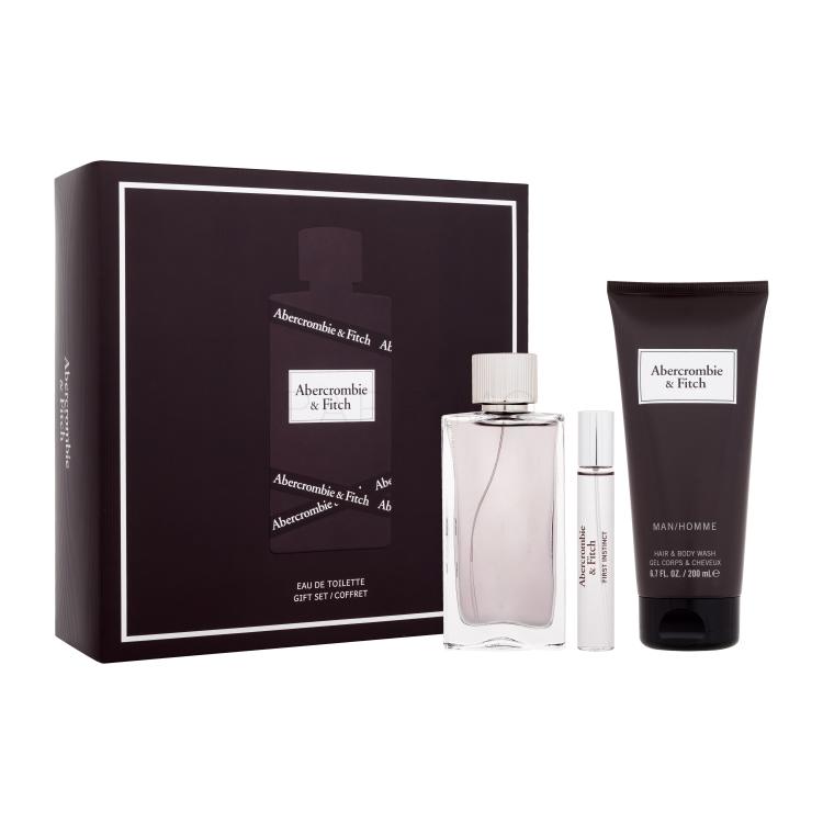 Abercrombie &amp; Fitch First Instinct Geschenkset Edt 100 ml + Edt 15 ml + Duschgel 200 ml