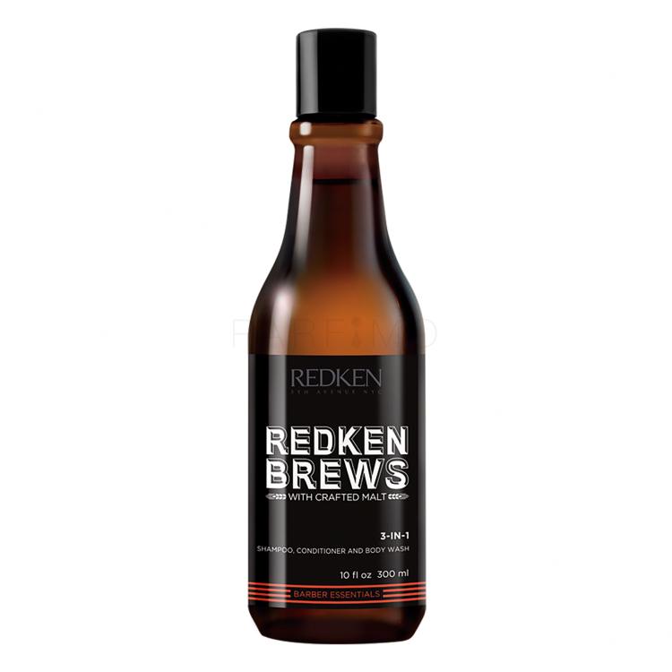 Redken Brews 3-In-1 Shampoo für Herren 300 ml