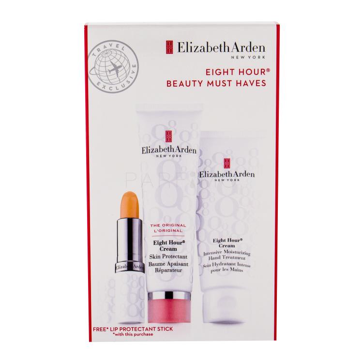 Elizabeth Arden Eight Hour Cream Skin Protectant Geschenkset Schützende Pflege 50 ml + Feuchtigkeitsspendende Handcreme 75 ml + Feuchtigkeitsspendende Lippenpflege SPF15 3,7 g